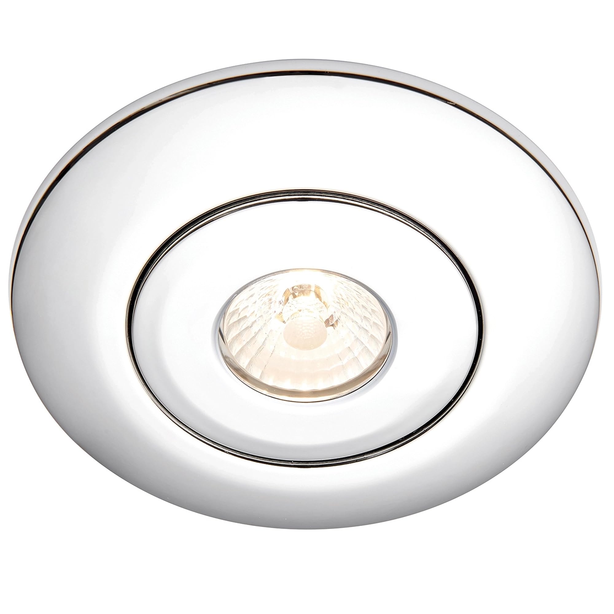 Bezel Spotlight Hole Converter |Steel with Chrome Plate | LED Compatible Dimmable | GU10 50W