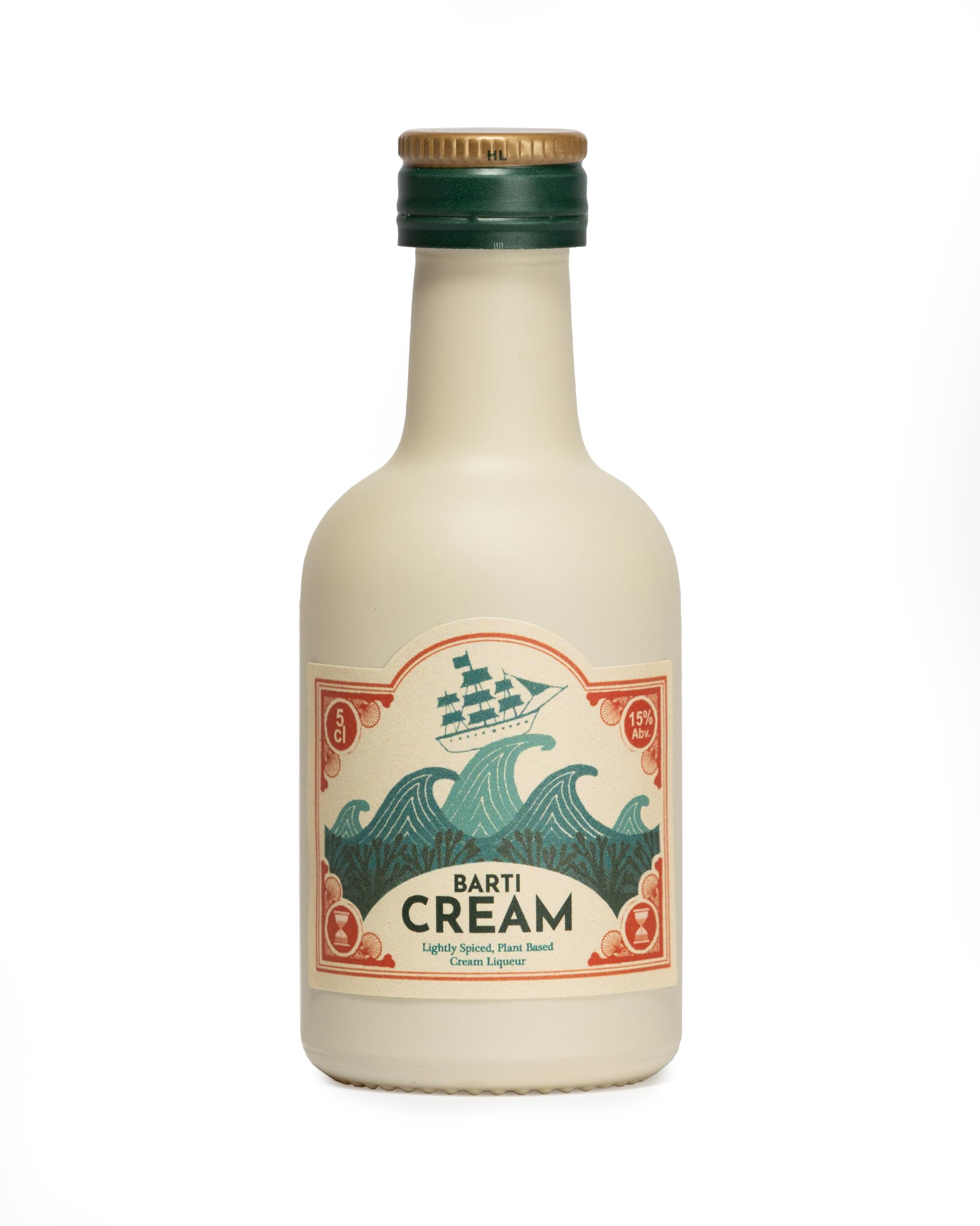 Barti Cream Liqueur 5cl Miniature | Vegan Coconut-Based Cream Liqueur | Lightly Spiced with Vanilla, Clove, Cinnamon & Orange | Dreamy Sipping Drink, Full-Bodied & Silky Smooth | 15% ABV