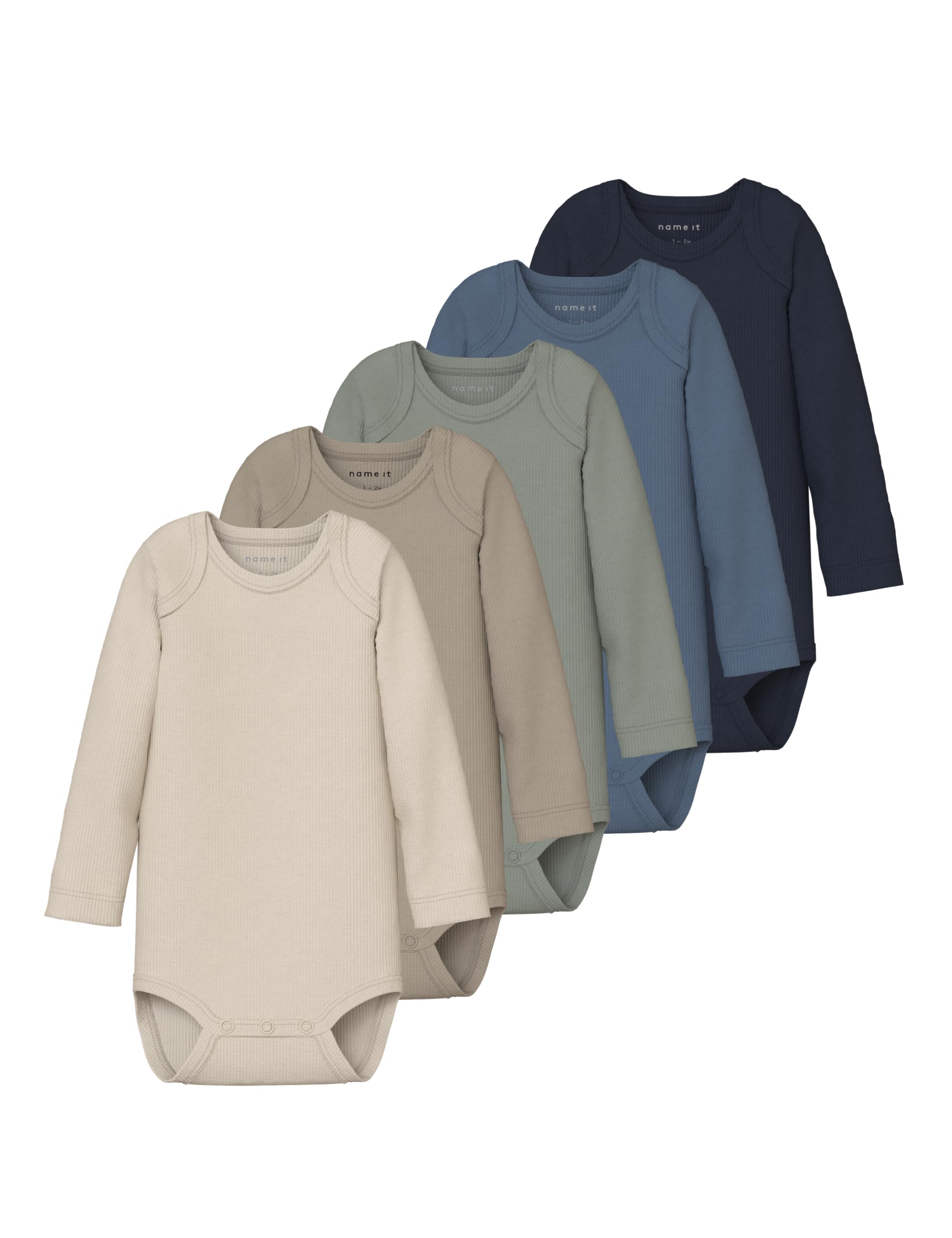 NAME IT Unisex Nbnbody 5P Ls Solid Rib