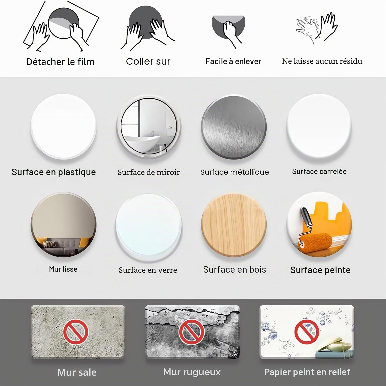 5 Pcs Stickers Muraux Végétaux Autocollants Muraux 3D Adhésif et résistant | Stickers Muraux Cuisine stickers muraux pour porte plante Adaptés à la Chambre, au Salon, au Bureau, à la Cuisine (A)