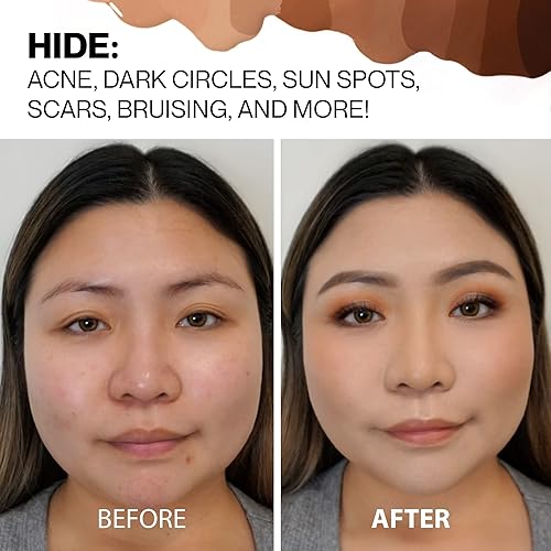 Miniatura 4 de HIDE Base líquida de alta calidad, consulta el buscador de sombra a continuación para una combinación perfecta, base impermeable multiuso, base de