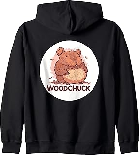 Cute Woodchuck Costume for Charming Animals Lovers Zip Hoodie