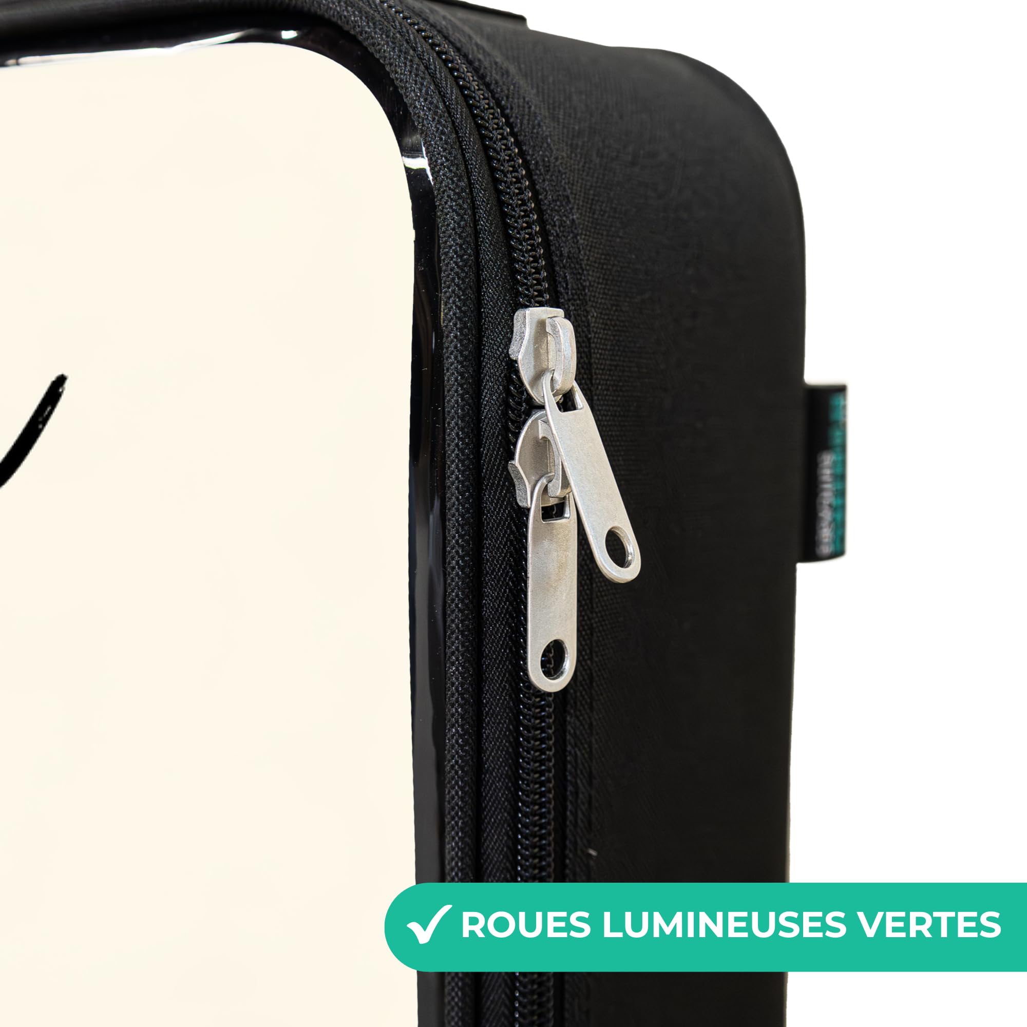 NoBoringSuitcases.com® Valise Enfant Personnalisé avec Un Nom 48x31x19 cm Ultra Légère Bagages À roulettes LED pour Enfants Valisette A Roulette Ado - Garçon - Camion-Benne - Dessiné - Jaune