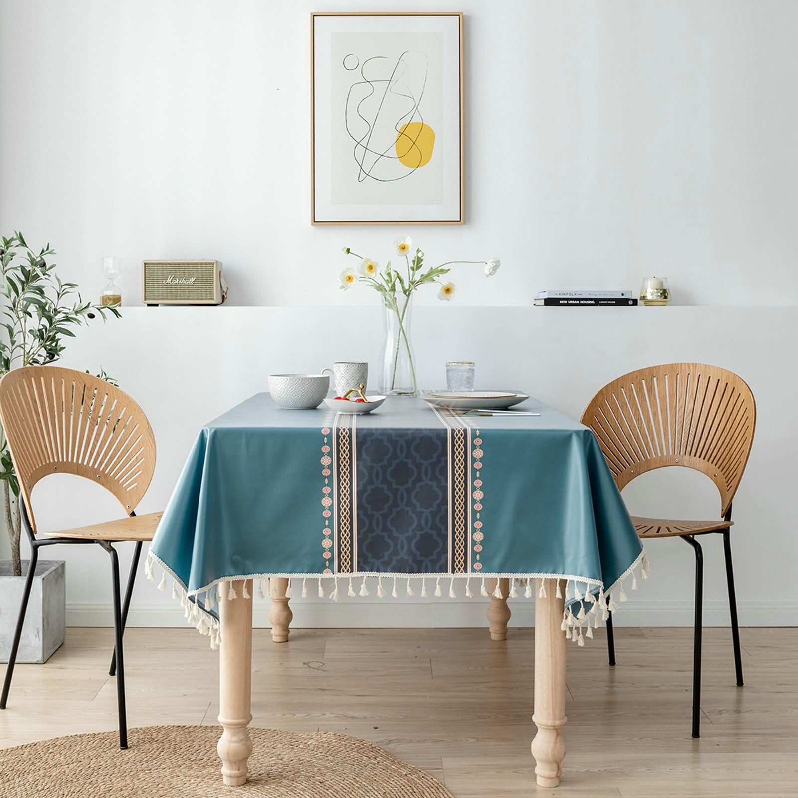 Nappe de table avec des motifs géométriques pour protéger et décorer