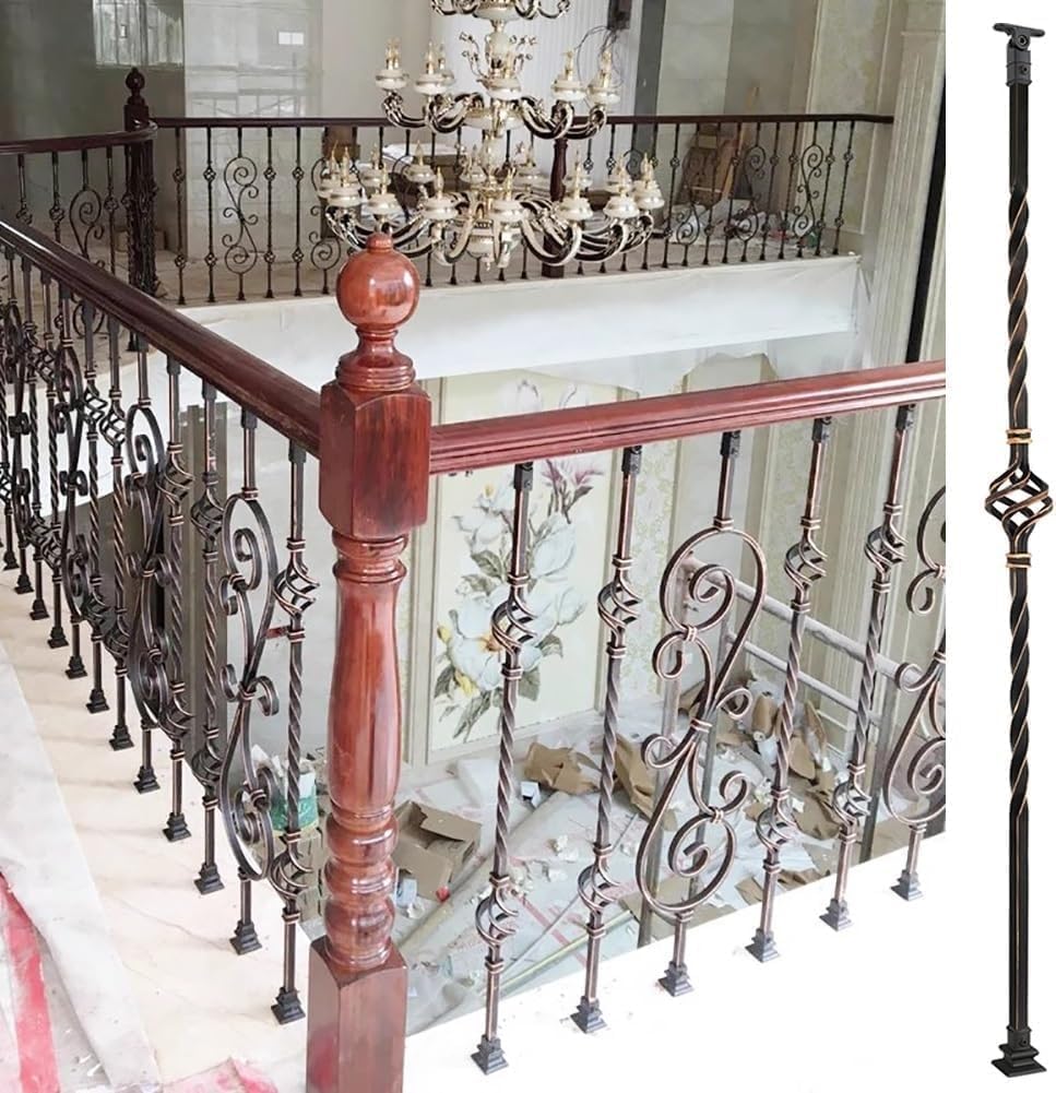 Rampe d'escalier en fer forgé décorative : l'élégance des marches