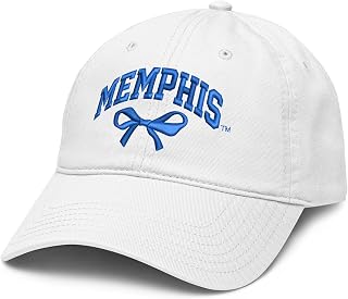 Memphis Tigers Bow Officially Licensed Adjustable Puff Embroidered Baseball Hat