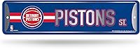 Rico Industries NBA Metal Street Sign 4x15 Inch - Durable Aluminum Team Fan Wall Decor, Made in USA
