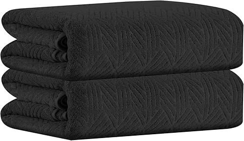 Miniatura 15 de CHINO Juego de 8 toallas de baño turquesa, 2 toallas grandes/2 toallas de mano/4 toallitas, toalla de baño grande de 600 GSM, toalla de secado