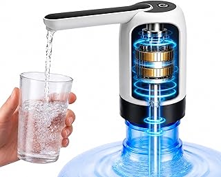 Ashpo Ashpo Rechargeable Water Dispenser for 20Liters Automatic Drinking Water can Pump Bottle Homes and Office (1) Price In India
