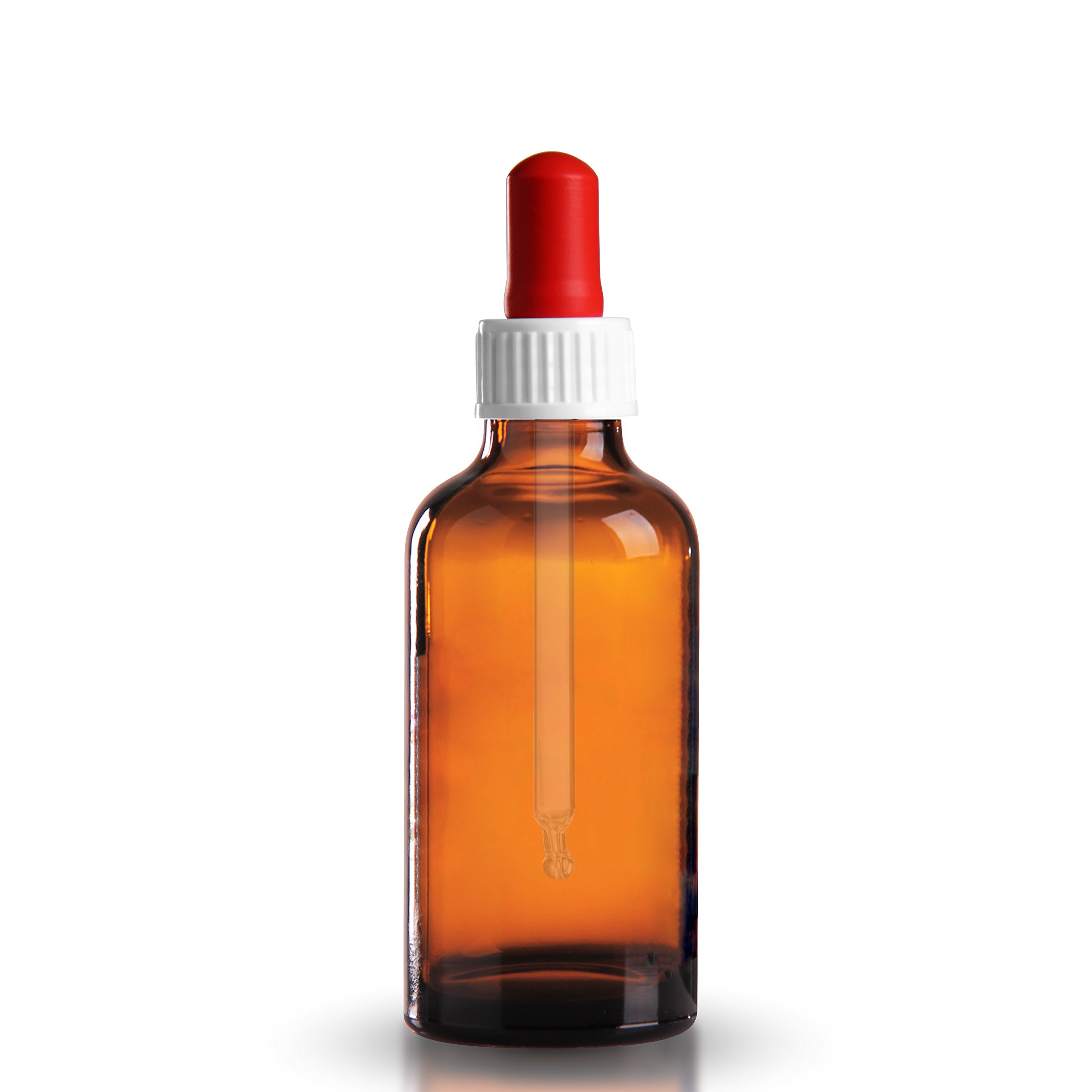 50 x Pipettenflaschen 100ml (Braunglas) inkl. Standard-Pipetten DIN 18 Tropfpipette/Tropfpipetten ***Apothekenqualität, gefertigt nach dem Europäischen Arzneibuch***