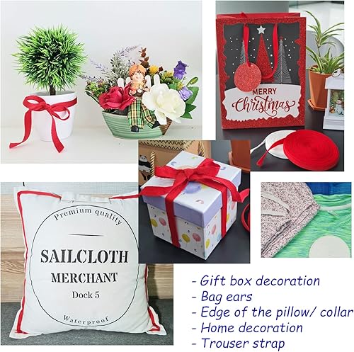 Miniatura 6 de Cinta de sarga de algodón de 38 pulgadas x 10 yardas, patrón de espiga de tela suave, cinta al bies para costura, encuadernación de San Valentín,