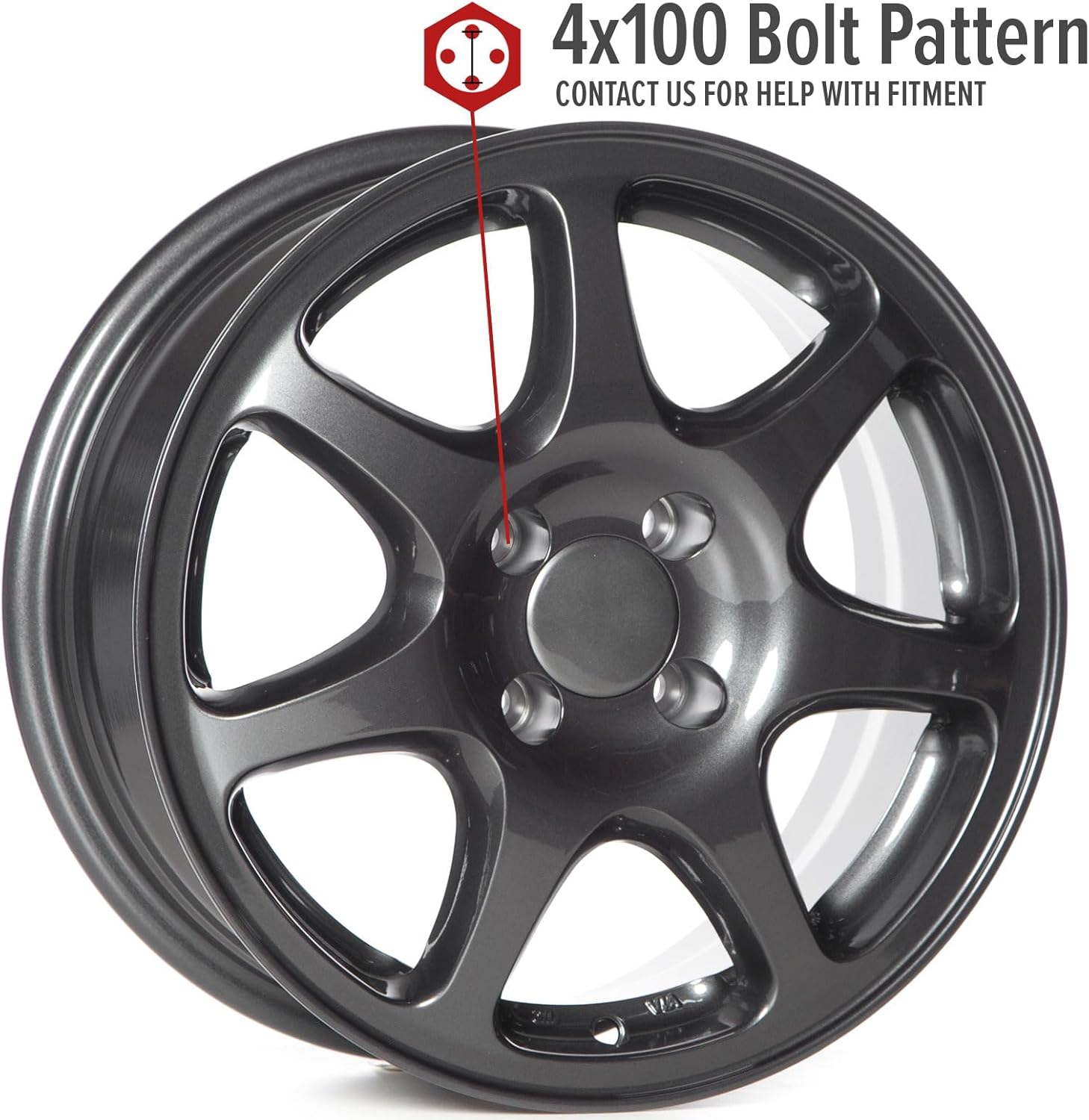 Circuit Performance CP42 15x7 Gloss Gun Metal 4x100 +35mm Wheels USDM ITR Integra Type R Style