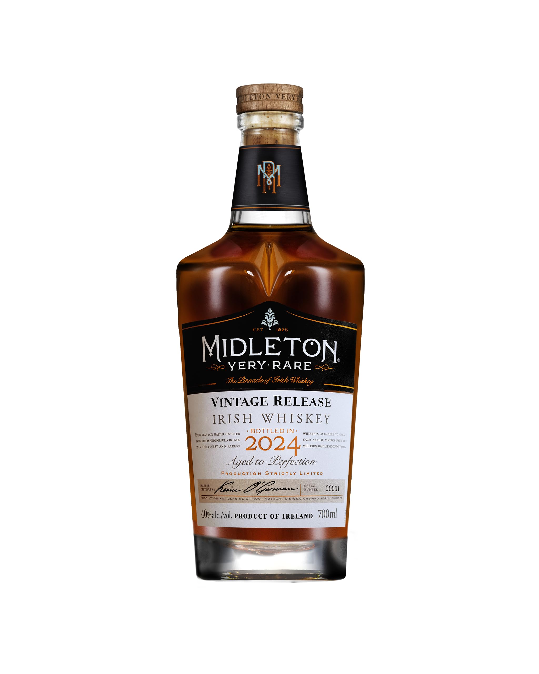 Midleton Very Rare Irish Whiskey 2024 – Limitierter Whiskey mit Gravur von Kevin O'Gormans – Edle Spirituose inklusive edler Geschenkbox– Sammlerstück – 1 x 0,7 l
