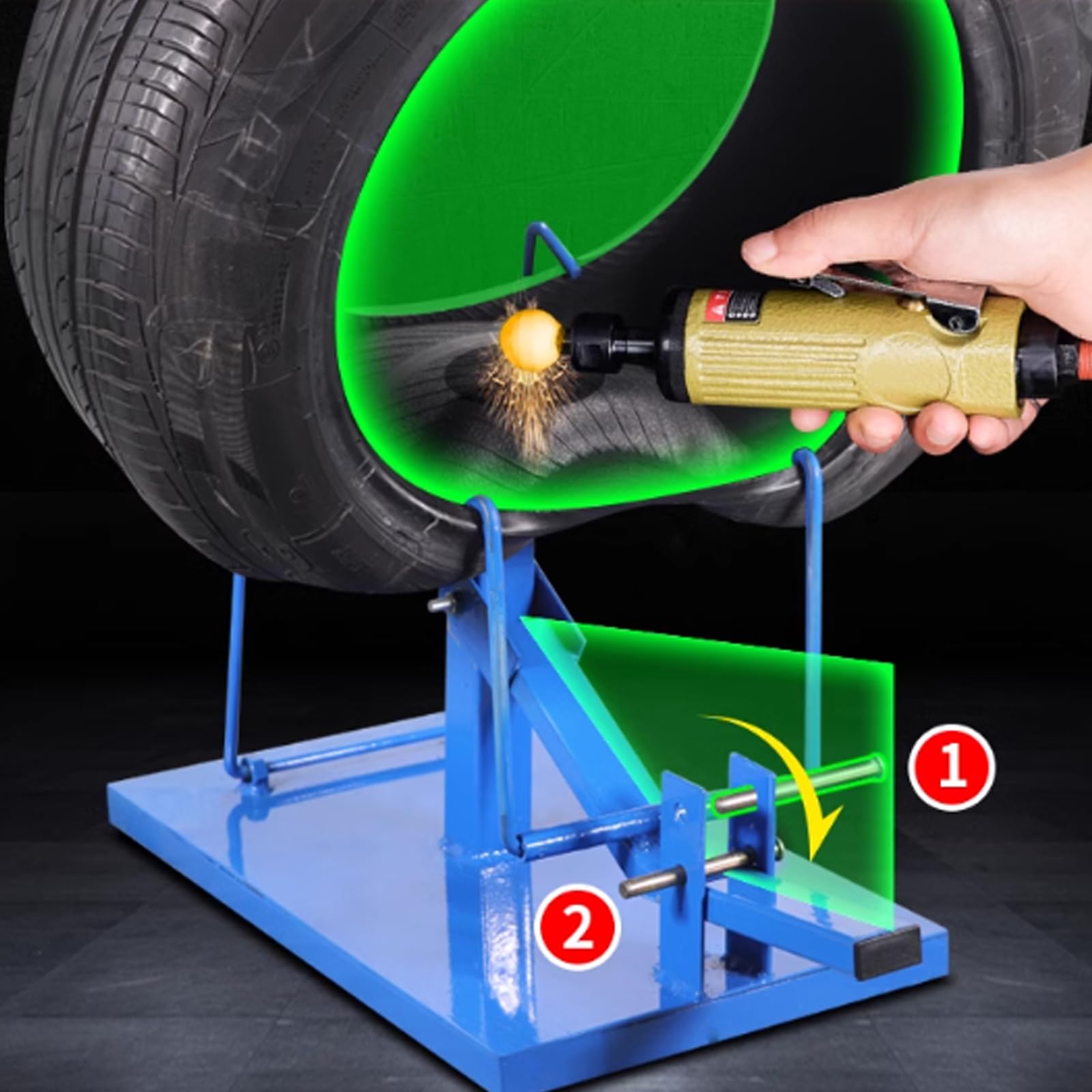 Manuale Spreader Pneumatico Portatile Smontagomme Piccolo Pneumatico di Riparazione Stand Auto Moto Pneumatici Strumenti di