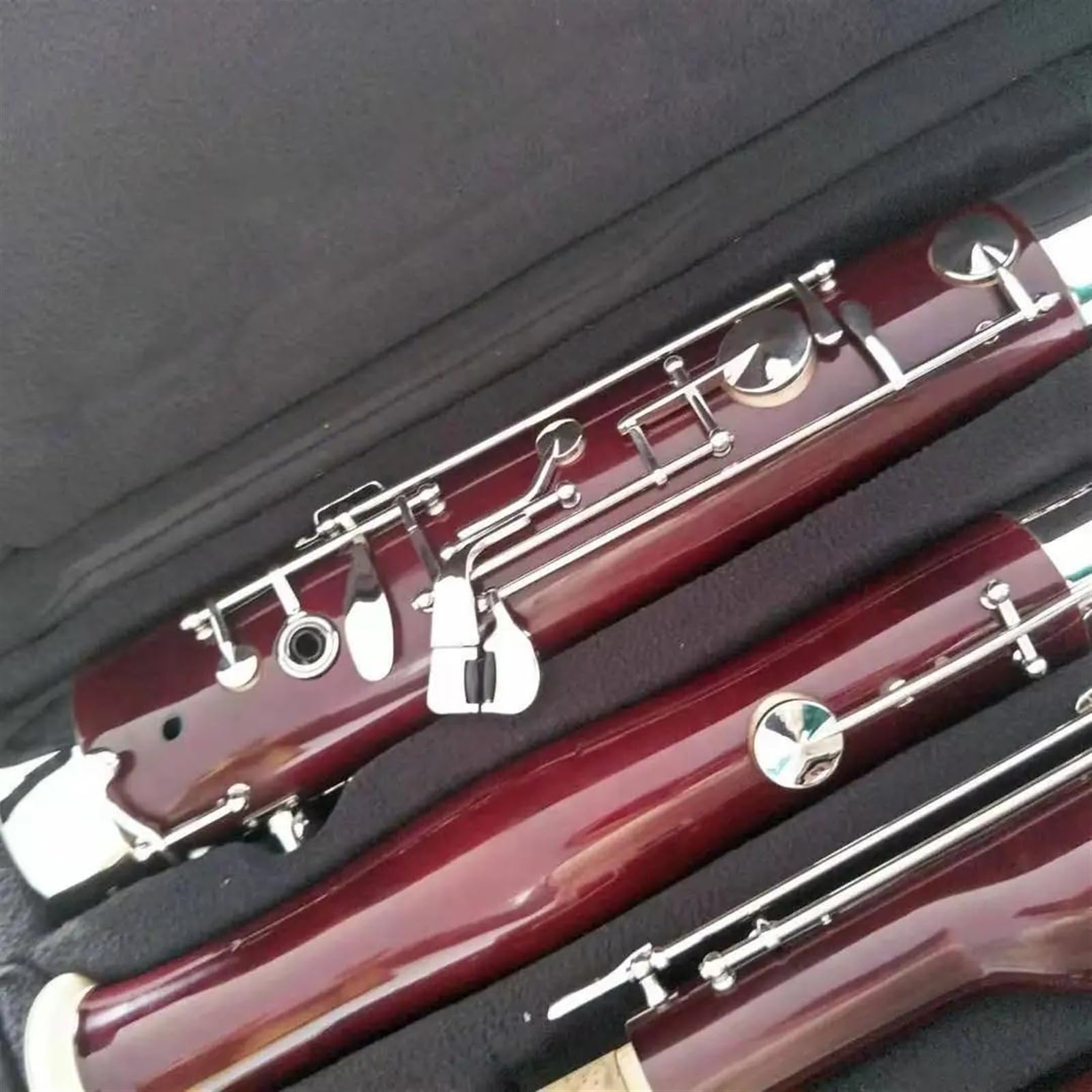 Chiavi Placcate In Argento Fagotto Tono C Fagotto Con Corpo In Tubo Di Legno Di Acero Di Livello Professionale Con Custodia In Tela Fagotto Per Principianti