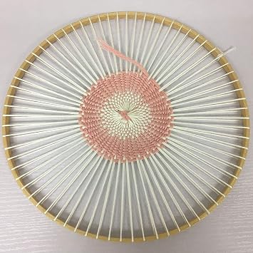 Handmade Weaving Machine, Multifunctional Round Wooden Machine Tools Knitting Loom DIY Handmade Household Weaving Machine for Knitting Coaster and Vintage Style NetworkDiameter11.4inch