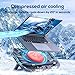 15.6-18 inch Gaming Laptop Cooling pad for Acer Predator Helios NEO 16 PHN16-72 Laptop,Laptop Cooler with Powerful Turbo Cooling Fan,6 RGB Lights,Height Adjustable,Can Fast Cooling CPU+GPU 20°C