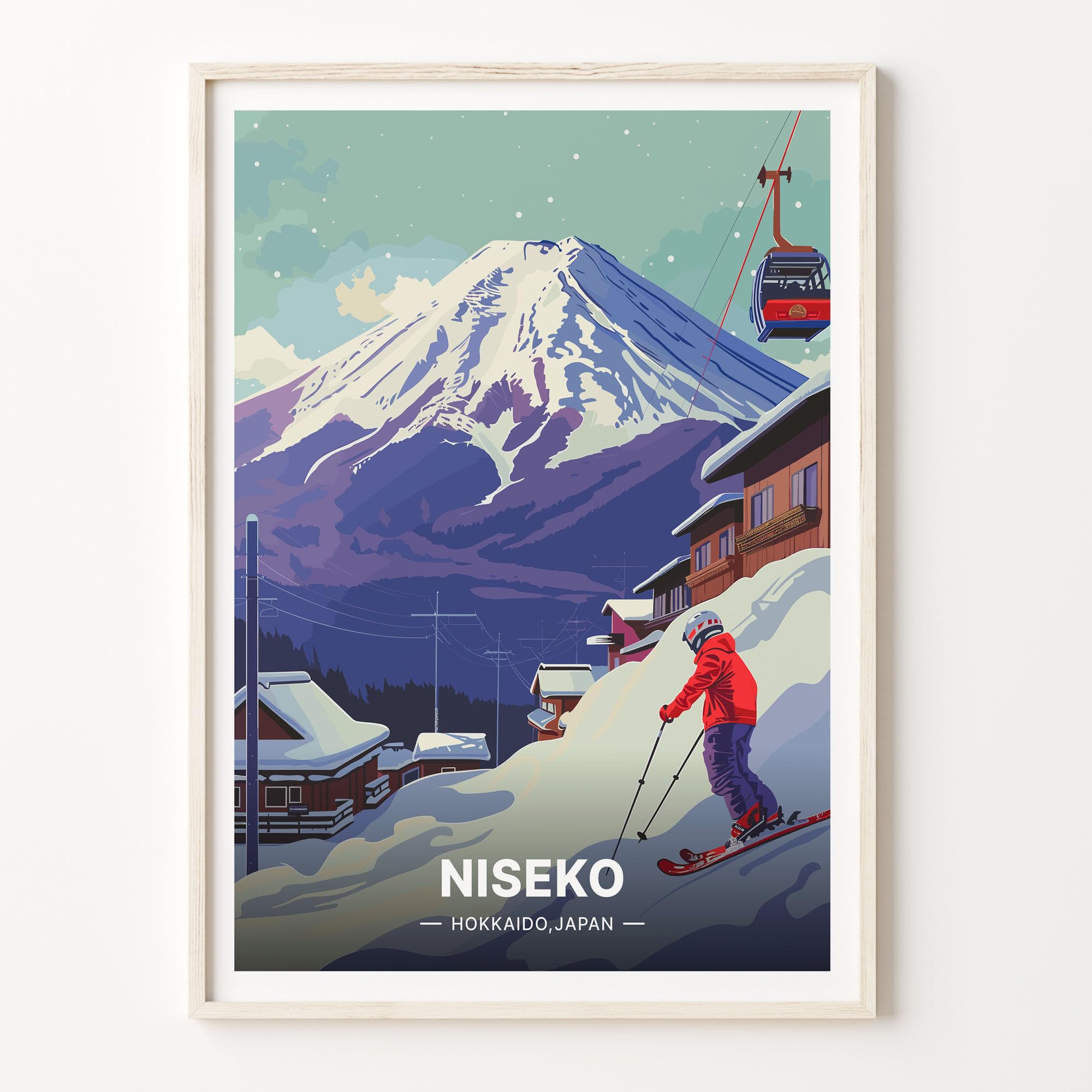 NISSACO poster 3枚セット 即完売品 Amazon.com: Niseko Ski Resort Travel Poster, Hokkaido Japan Wall