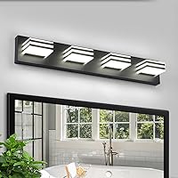 Vista 24 de Barra de luz LED para tocador de baño, 2 luces, lámparas modernas de 12 W, lámparas de baño sobre el espejo de 14 pulgadas, accesorios