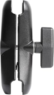 xik Heavy Duty 1.5" Ball Double Socket Arm - 5.91" Aluminum Alloy Extension for Marine Electronics, RAM Mount C-Size Compatible, Fish Finder/GPS Mount Bracket (15cm)