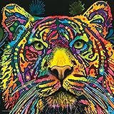 Dean Russo Tiger Modern Animal Decorative Art Poster Print 12x12