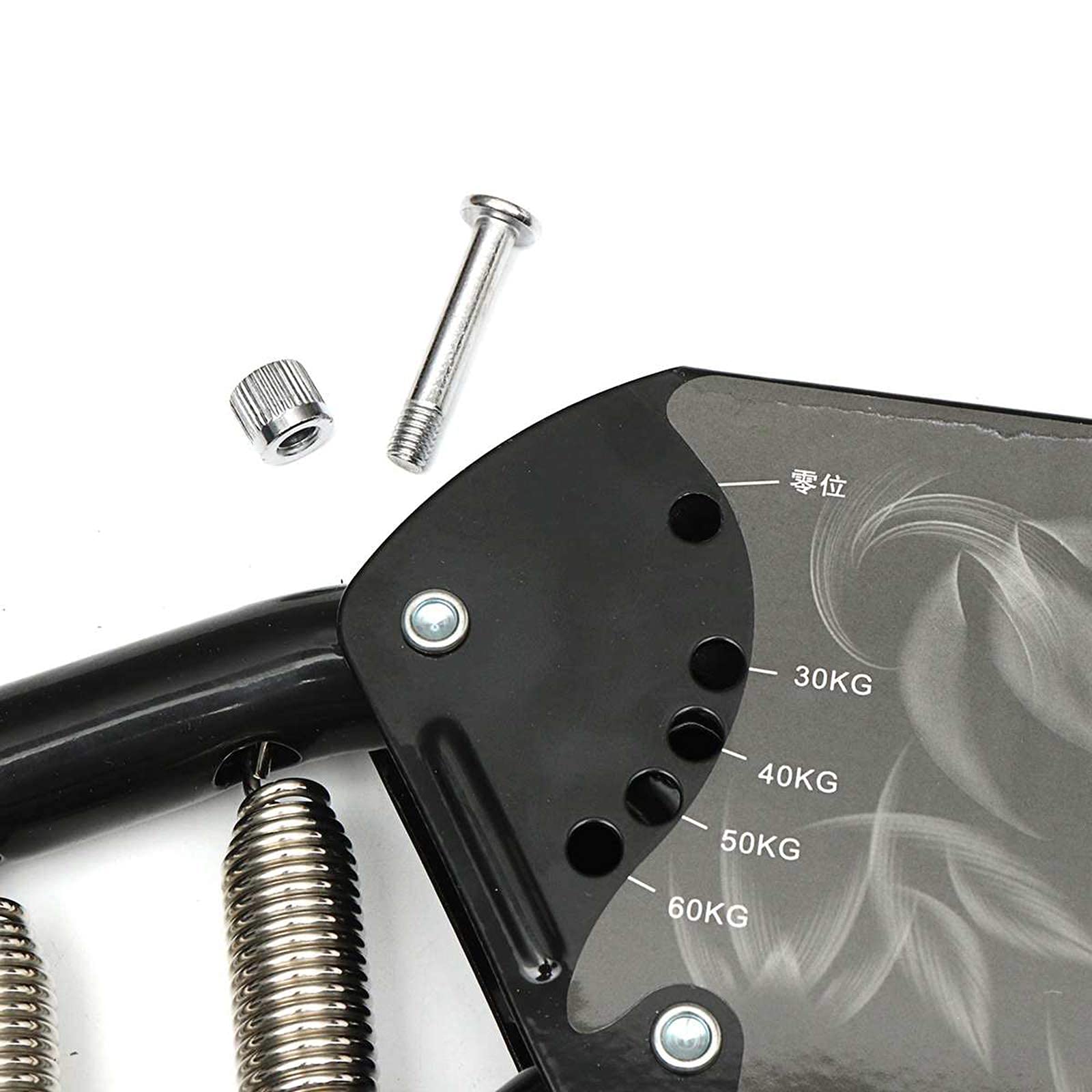 Ejercitador de brazos, expansor de pecho de entrenamiento de fuerza 4 en 1, resistencia ajustable de 66 a 132 libras, equipo de entrenamiento muscular con asas antideslizantes
