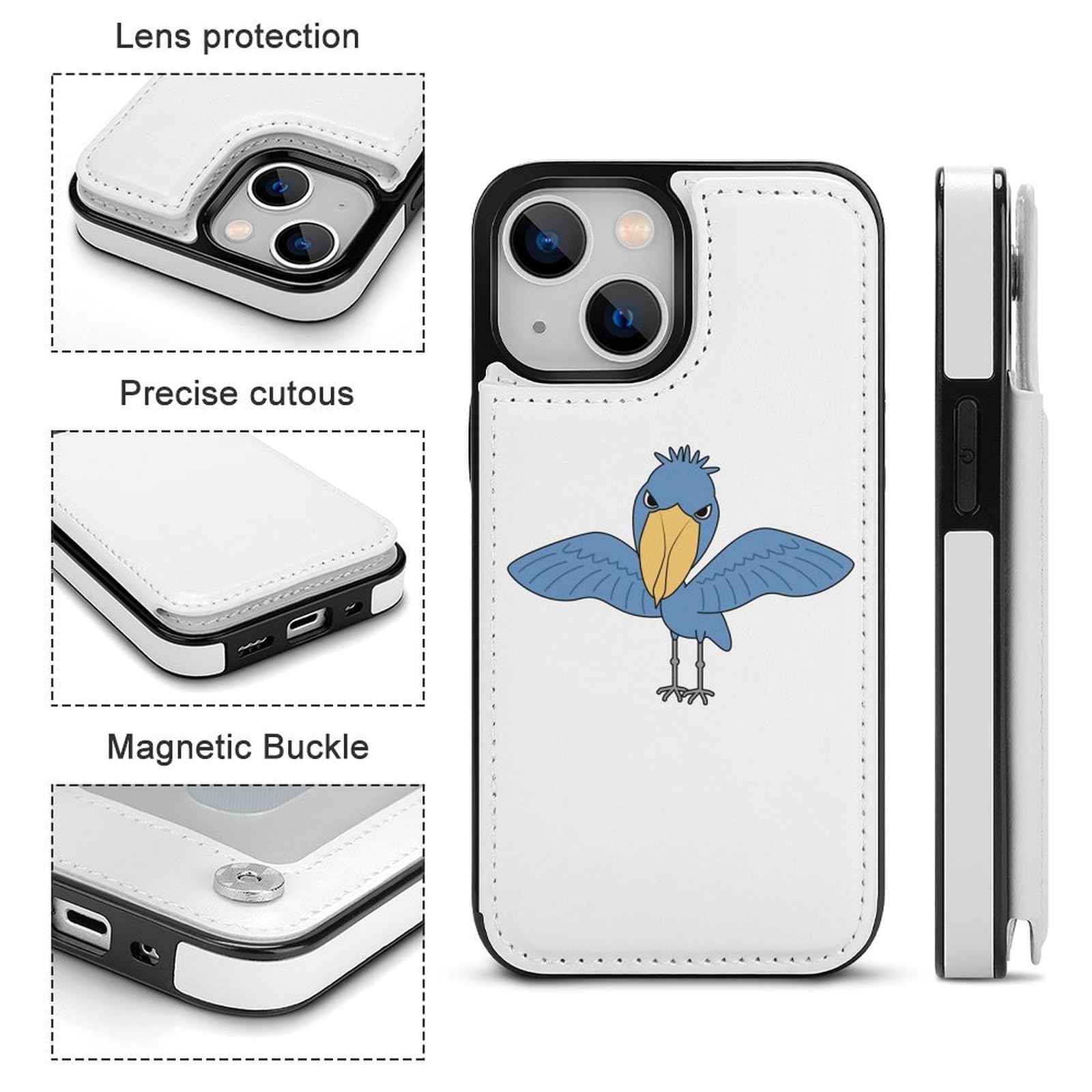 【ハシビロコウ 】　iPhone 14 Pro 128GB Amazon.co.jp: iPhone 14 Pro ケース 手帳型 ハシビロコウ iPhone 14