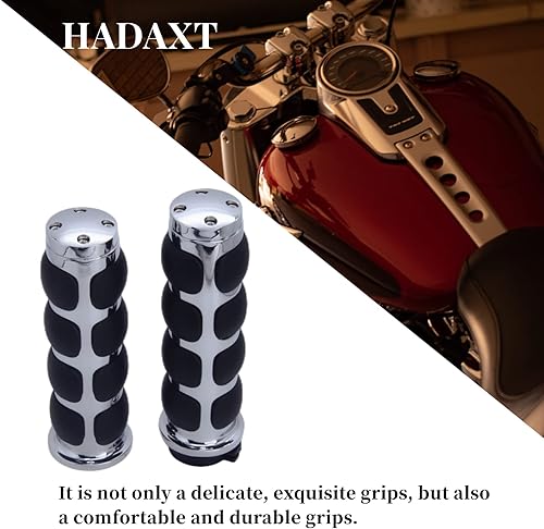 Miniatura 6 de Empuñaduras de mano para motocicleta de 1 pulgada y 0.984 in, antideslizantes, universales, para Harley Davidson Street Glide Sportster 883 Road