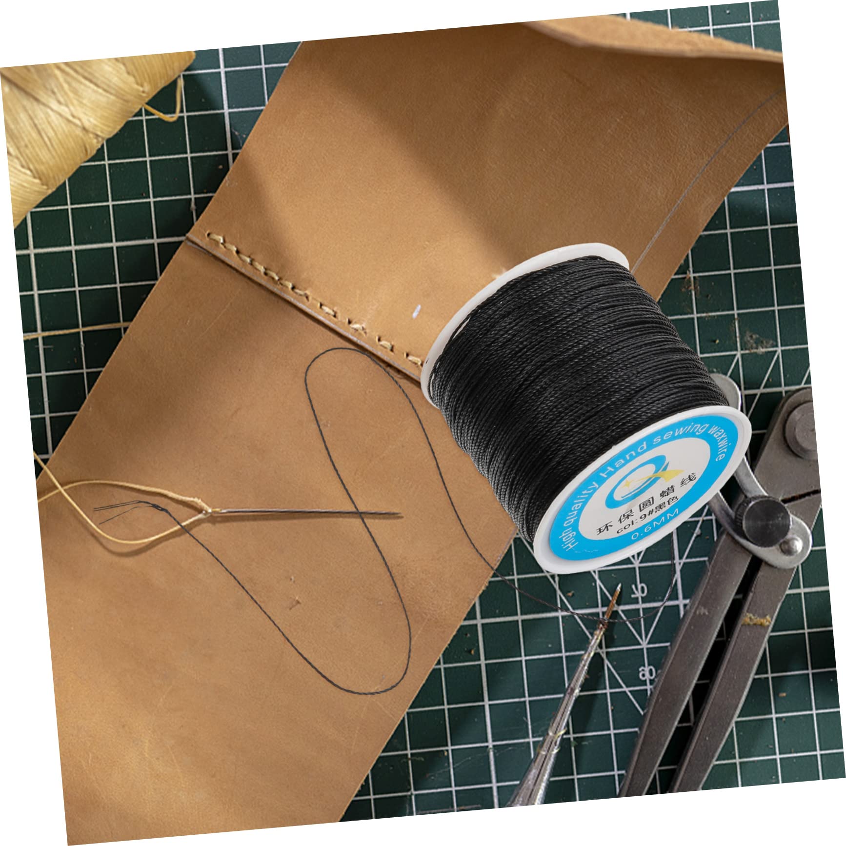 SHINEOFI 6pezzi Filo Di Cera Per Cucito Pelle Filo Resistente Per Progetti Artigianali Riparazioni Di Scarpe e Creazione Di Braccialetti Pelle