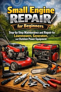 Small Engine Repair for Beginners by Alexander Rhea: Step-by-Step DIY Guide for Lawnmowers, Generators & More