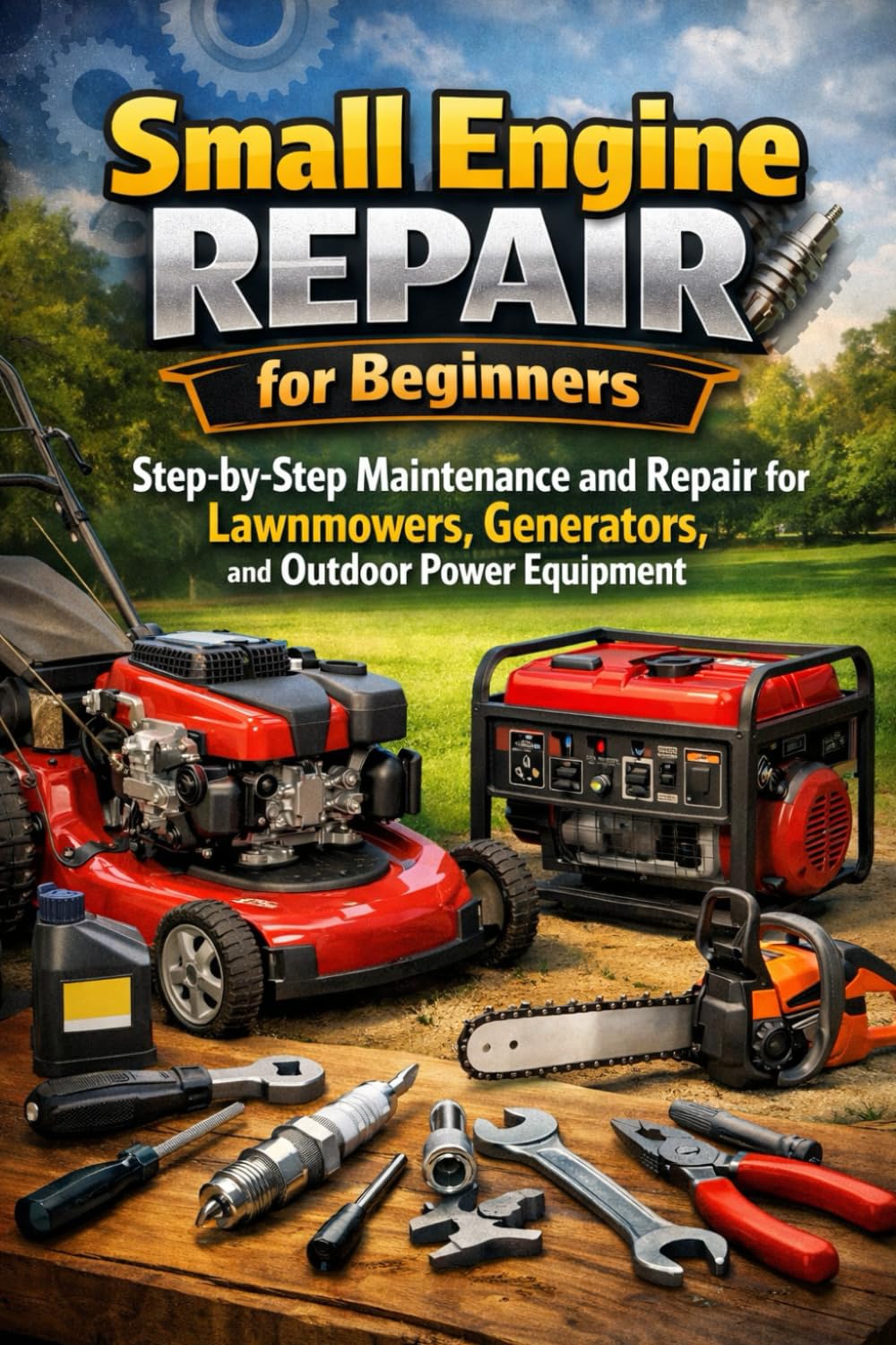 Small Engine Repair for Beginners by Alexander Rhea: Step-by-Step DIY Guide for Lawnmowers, Generators & More