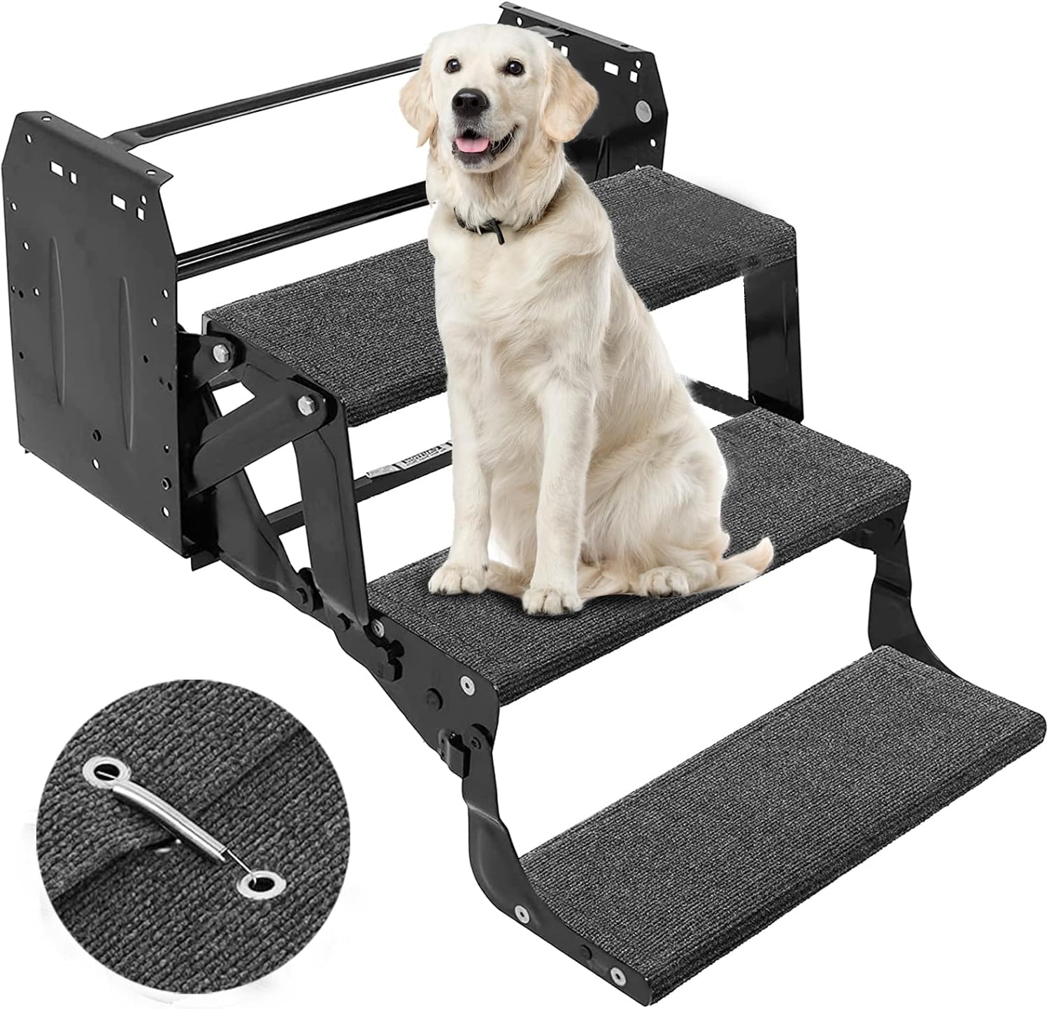 RV Step Covers 3PACK,23 Inch Long Grey RV Stair Rugs with