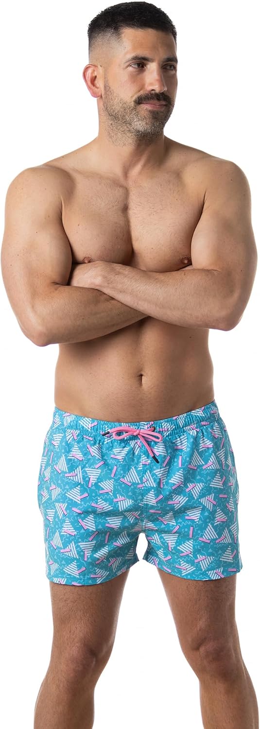 Third Wave Swim Trunks for Men with Compression Liner and 3 Inch Inseam - Premium Swim Shorts and Bathing Suit for Swimming - Image 3