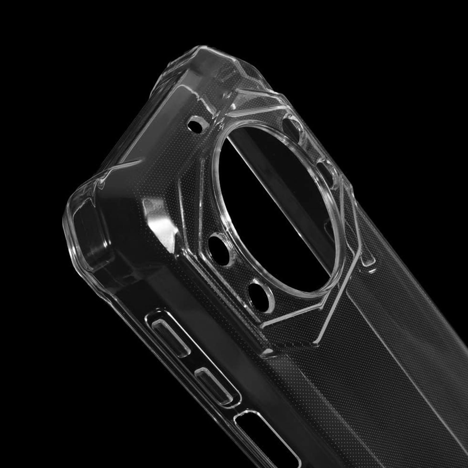 LYZXMY Cover per Fossibot F101 Pro (5.45) Trasparente + Pellicola Protettiva in Vetro Temperato - Morbido Silicone Custodia Protettivo TPU Gel Case