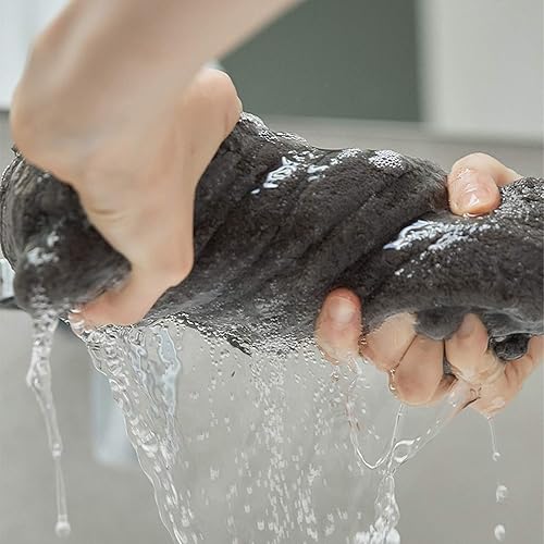 Miniatura 5 de Monarca Juego de toallas de baño de microfibra (paquete de 6, 27 x 55 pulgadas), suaves, ligeras, superabsorbentes, de secado rápido, juego de