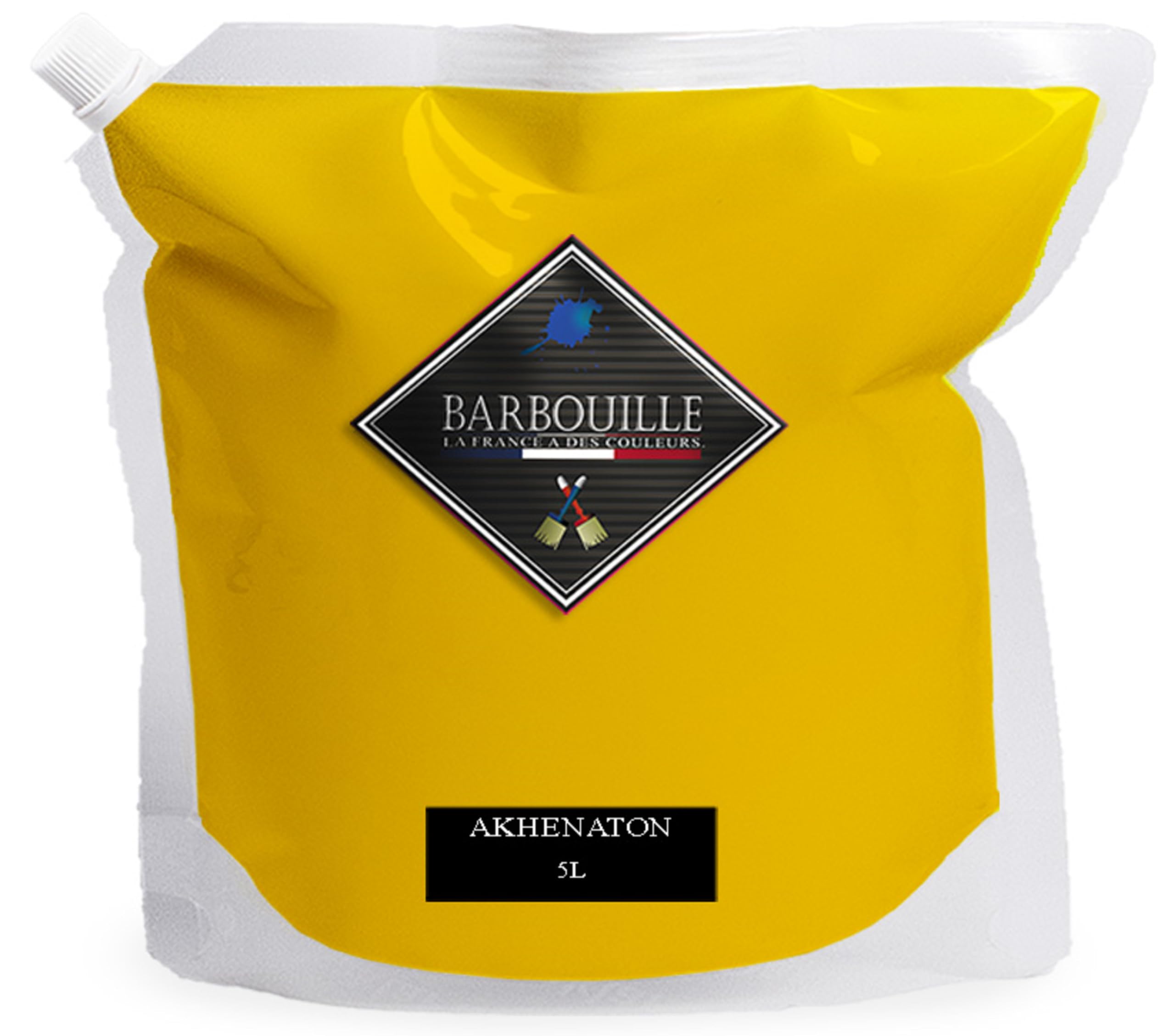 Akhenaton farba akrylowa, matowa, do ścian i sufitów, 5 l, żółta