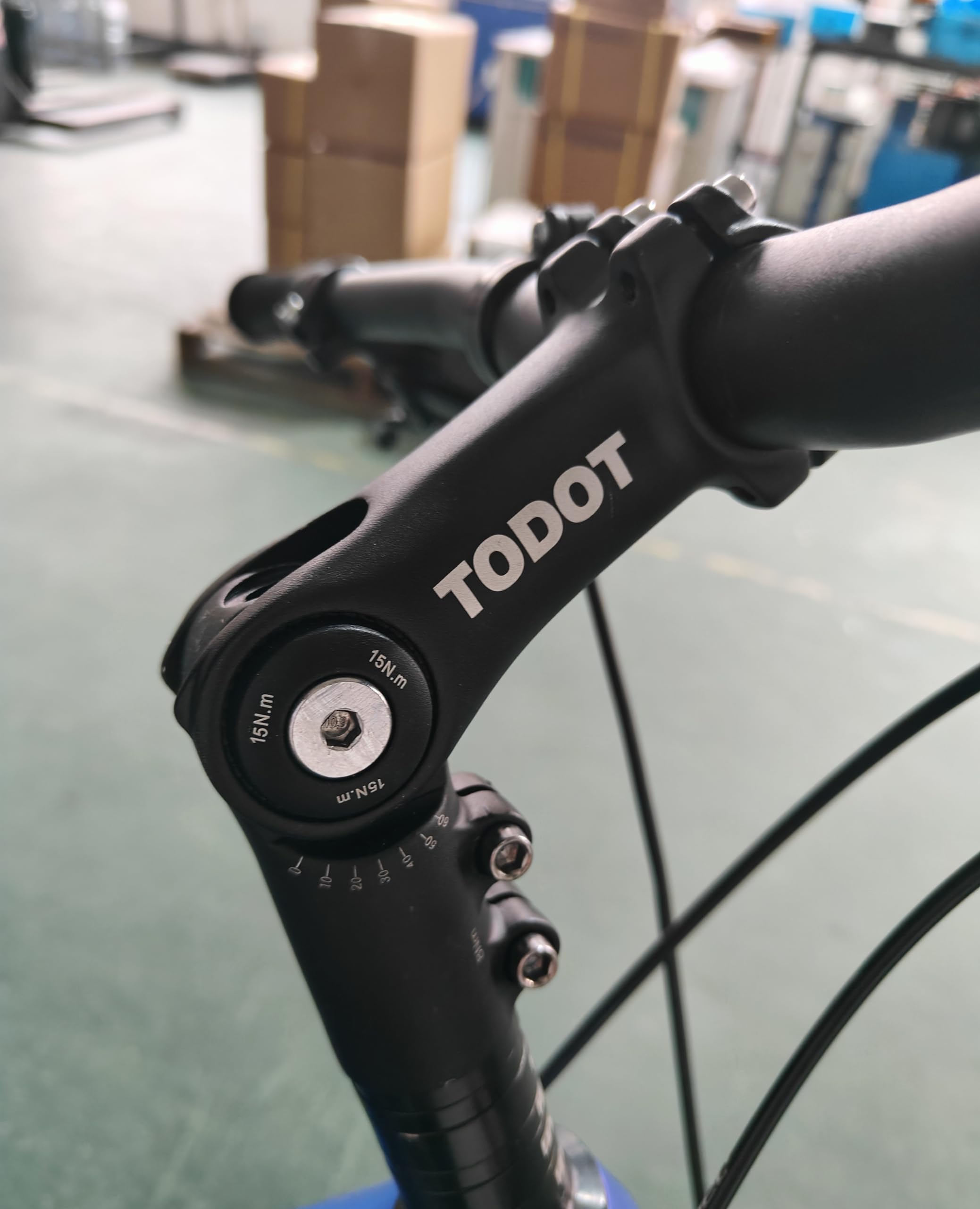Amazon.co.jp: TODOT 31.8mm バイクステム 90mm MTBステム 0~60度調節