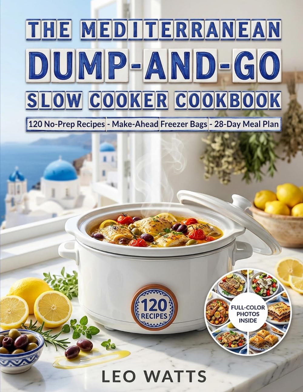 The Mediterranean Dump-and-Go Slow Cooker Cookbook: 120 No-Prep, Set-and-Forget Mediterranean Recipes with 5-Minute Assembly, Make-Ahead Freezer Bags ... Meal Plan (The Effortless Mediterranean)