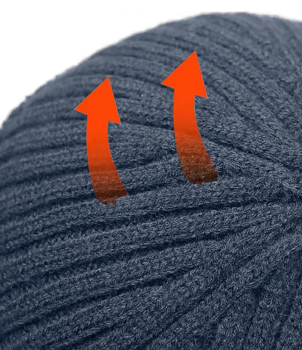 SYGA Winter Woolen Hat Men Ears Protection Beanie Knitted Hat Soft Plush Warm Cap (Above 15 Year) Dark Grey - Image 5 thumbnail