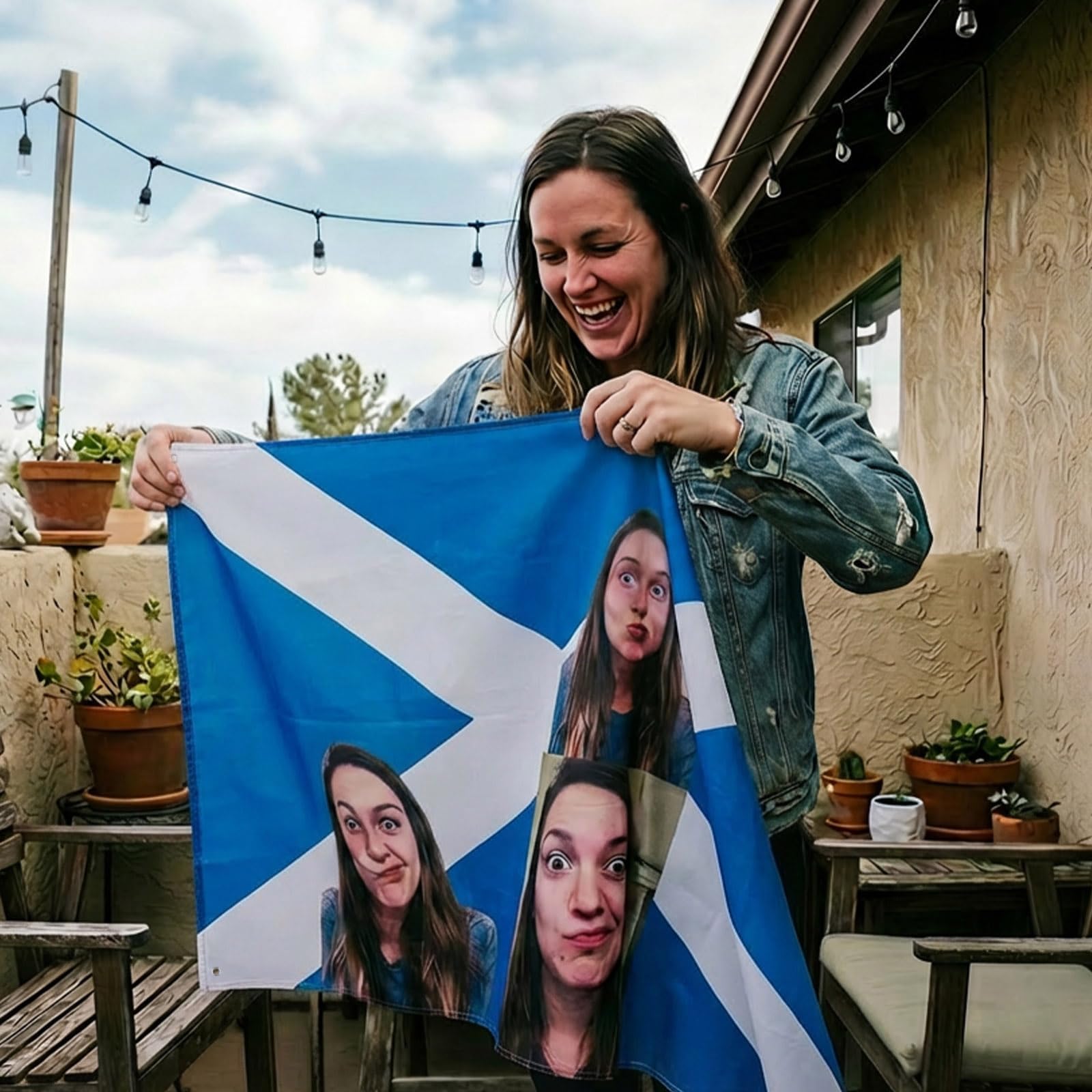 Custom Scottish Flag-Personalised Scotland Flag with Picture Photo Logo Text-Custom Scottish Tapestry Banner for Competitions,Soccer Party Bar Garden Festivals Dorm Decoration Indoor Outdoor - 5
