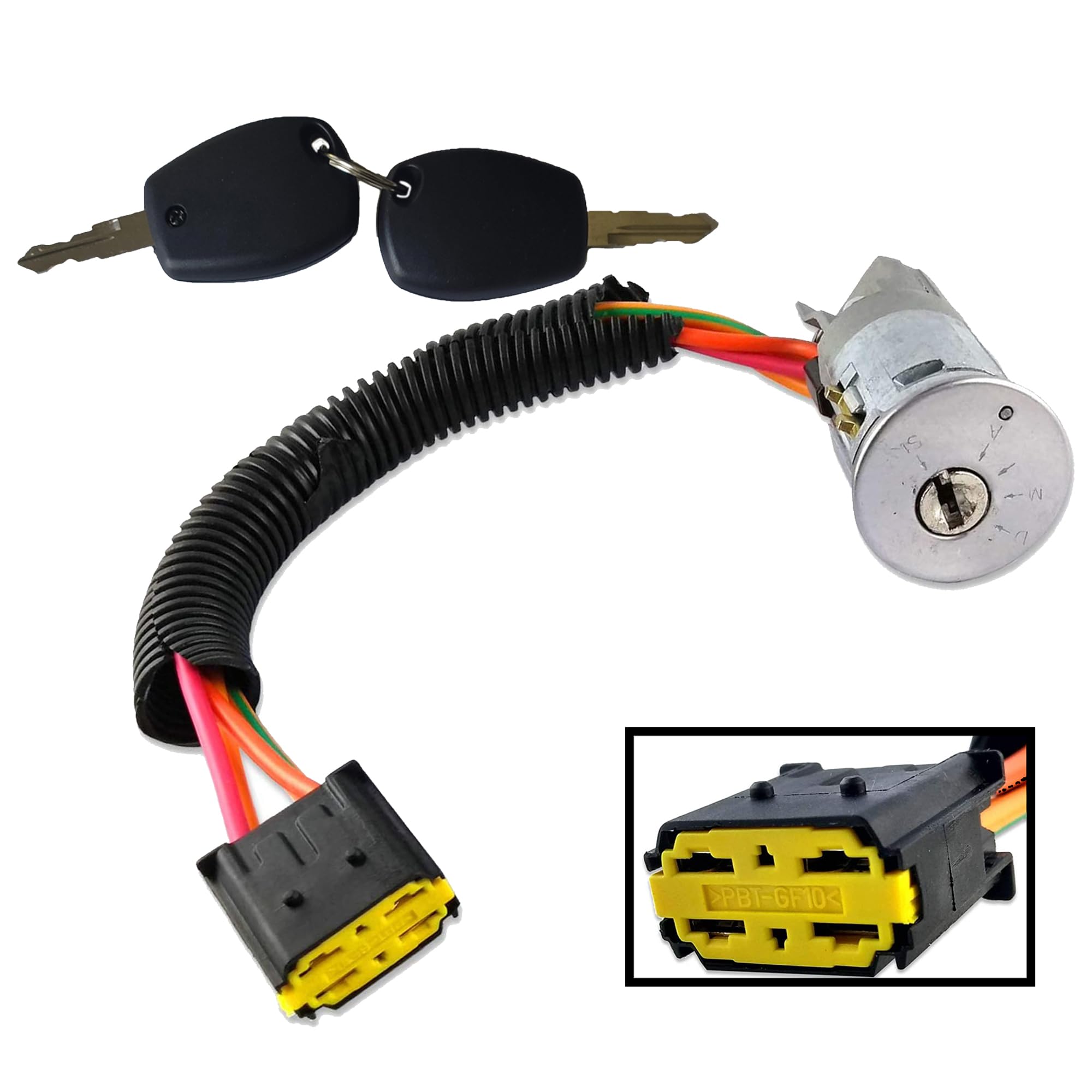 Partsline Neiman antivol direction compatible avec Logan II, Sandero II, Duster II, Lodgy (équivalent à 487004353R, 48 70 043 53R)