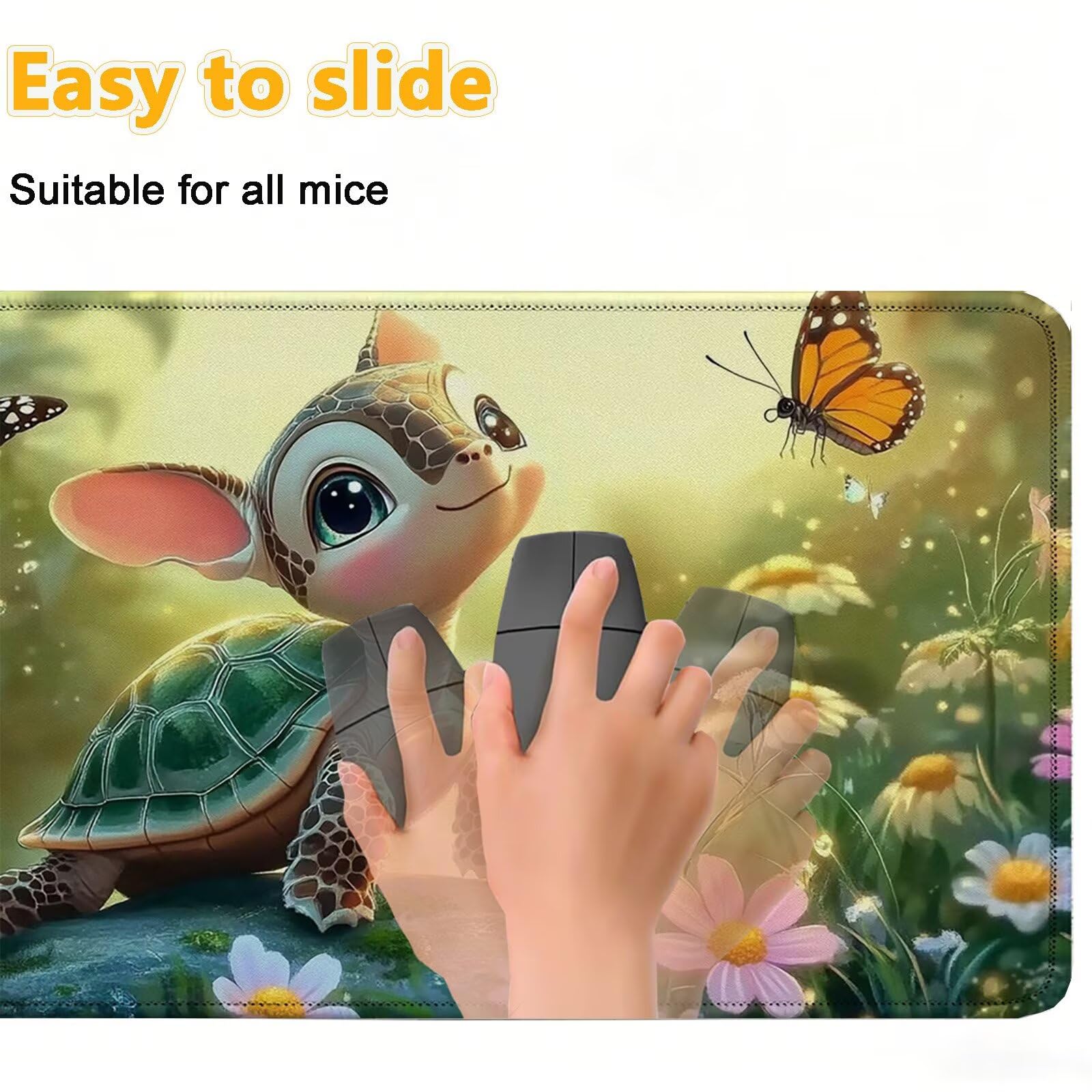 Tappetino Mouse 900x450mm | Superficie Ultra-Liscia, Farfalla 0-z342