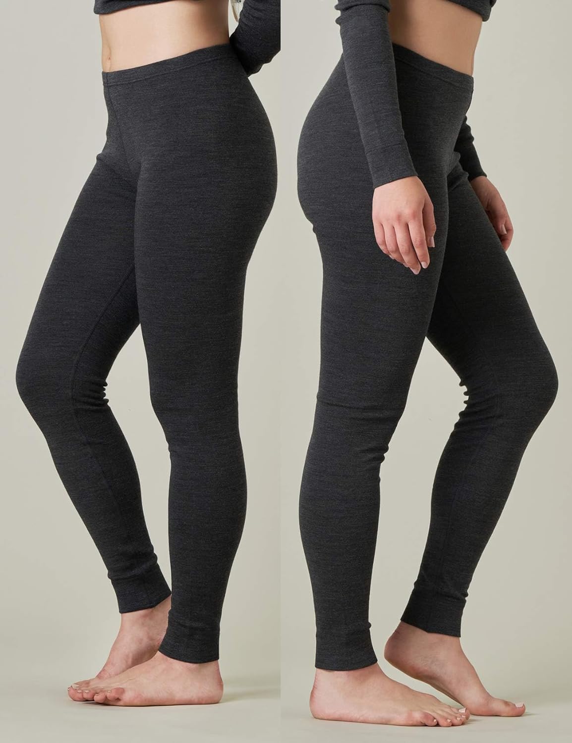 LAPASA Womens 100% Merino Wool Base Layer Midweight Activewear Thermal Underwear Long John Long Pants L49 - Image 2