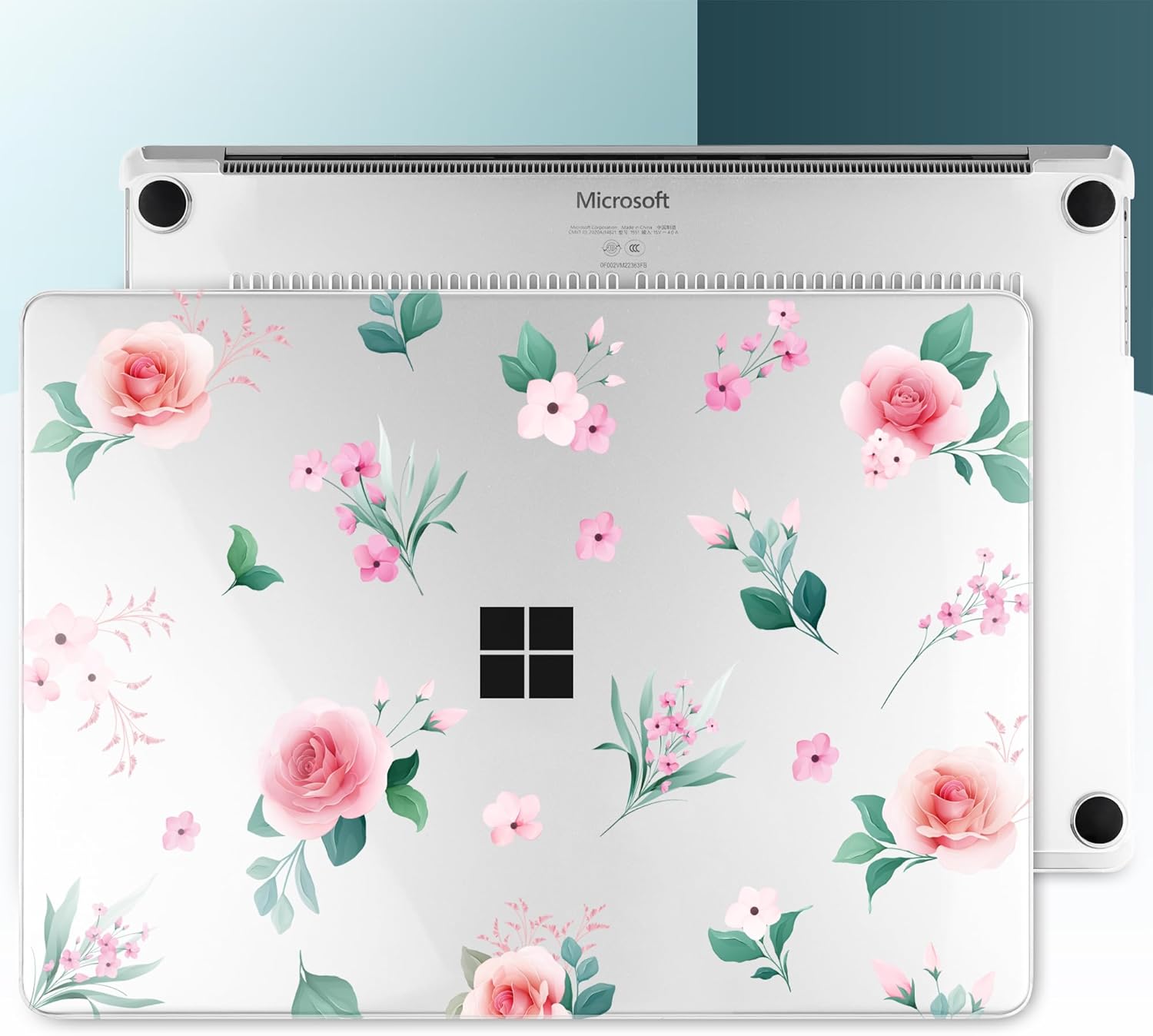 Batianda Case for 15 inch Microsoft Surface Laptop Copilot+ PC 2024 (7th Ed) Model 2037 Creative Pattern Durable Scratch-Resistant Hardshell, with Keyboard Cover & Screen Protector, Peach Rose - Image 7