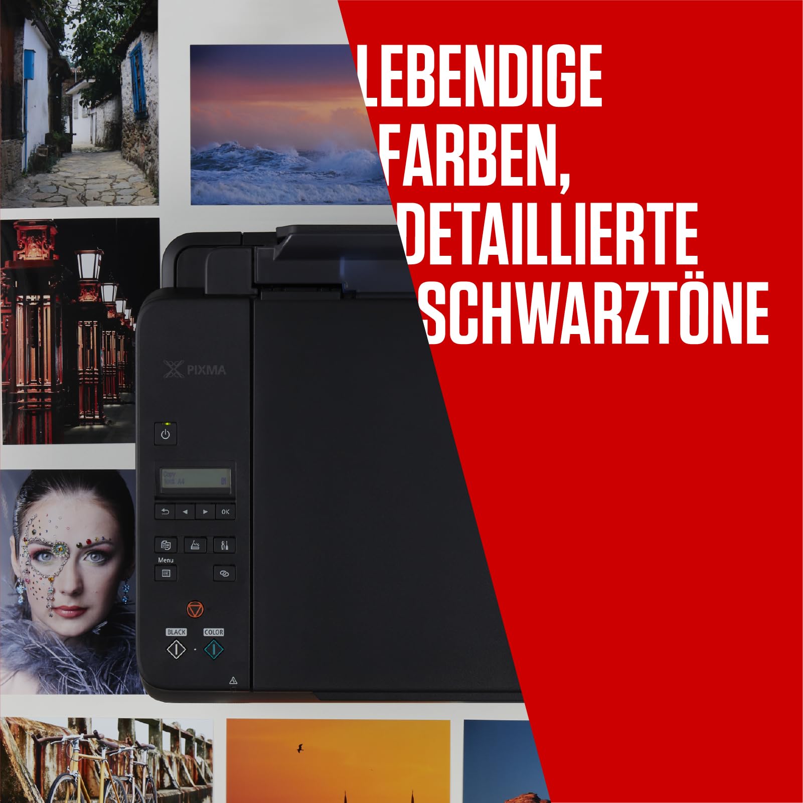 Canon PG-575 CL-576 Original Tintenpatronen 2er Pack mit 4x6 Fotopapier 50 Blatt