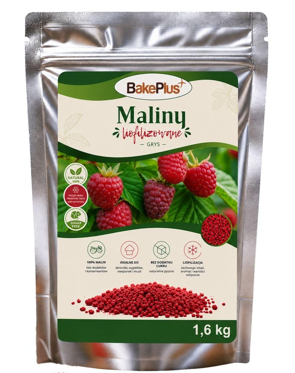 MALINY Liofilizowane Grys 1600 g
