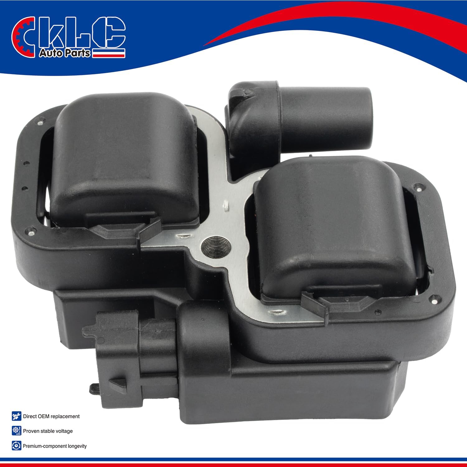KLC Set of 6 Ignition Coil Pack 0001587803 UF359 Compatible with Mercedes-Benz V6 Models C240 C280 C320 CLK320 E320 ML350 S350 SLK320 C32 & SLK32 AMG, for Chrysler Crossfire 2.6L 2.8L 3.2L
