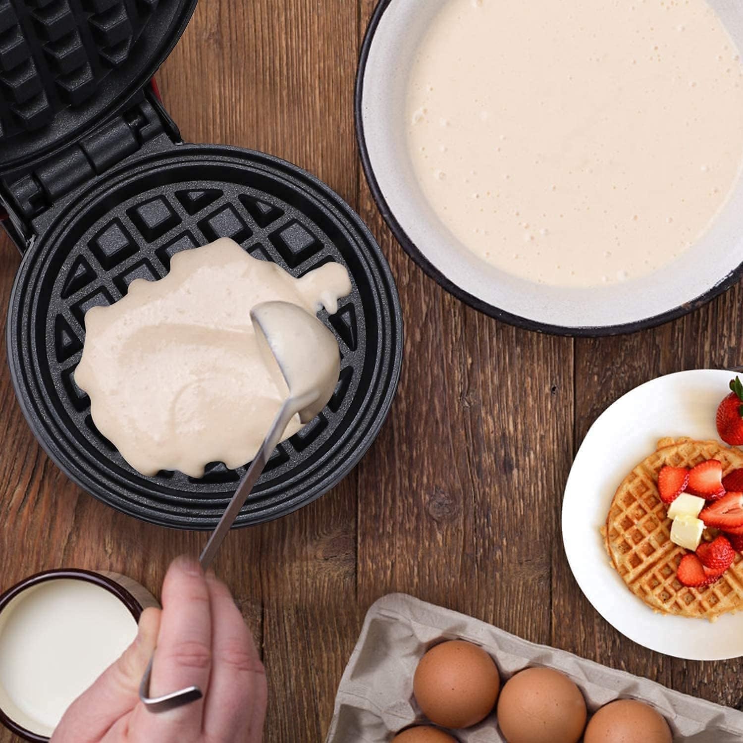 Mini Waffle Maker - Make Waffles Anywhere! -3 Mini Waffle Maker - Make Waffles Anywhere! -3