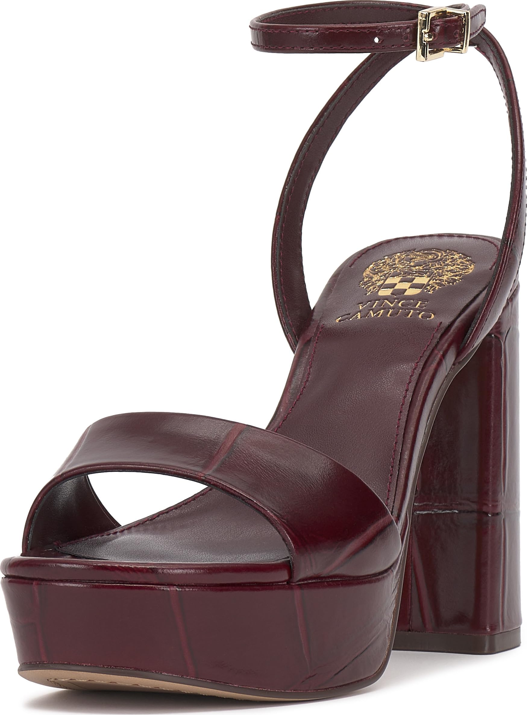 Vince Camuto Pendry platform heel sandal with crisscross toe straps