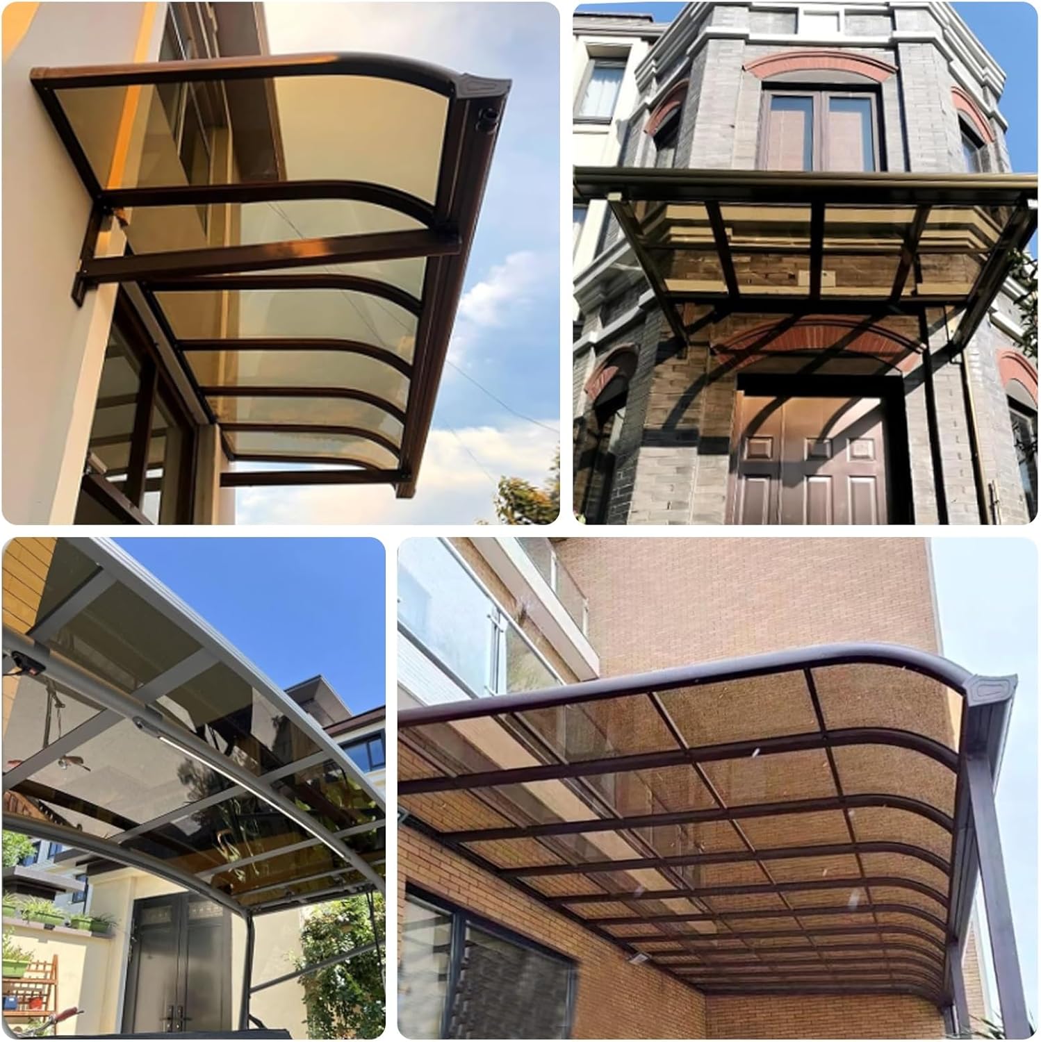 Polycarbonate Roofing Sheet Outdoor Clear,1mmLightweight Clear Plastic Sheet PC Transparent Durable Panel,Polycarbonate Greenhouse Panels,cuts easily Suitable for patios,partitions,awnings,et